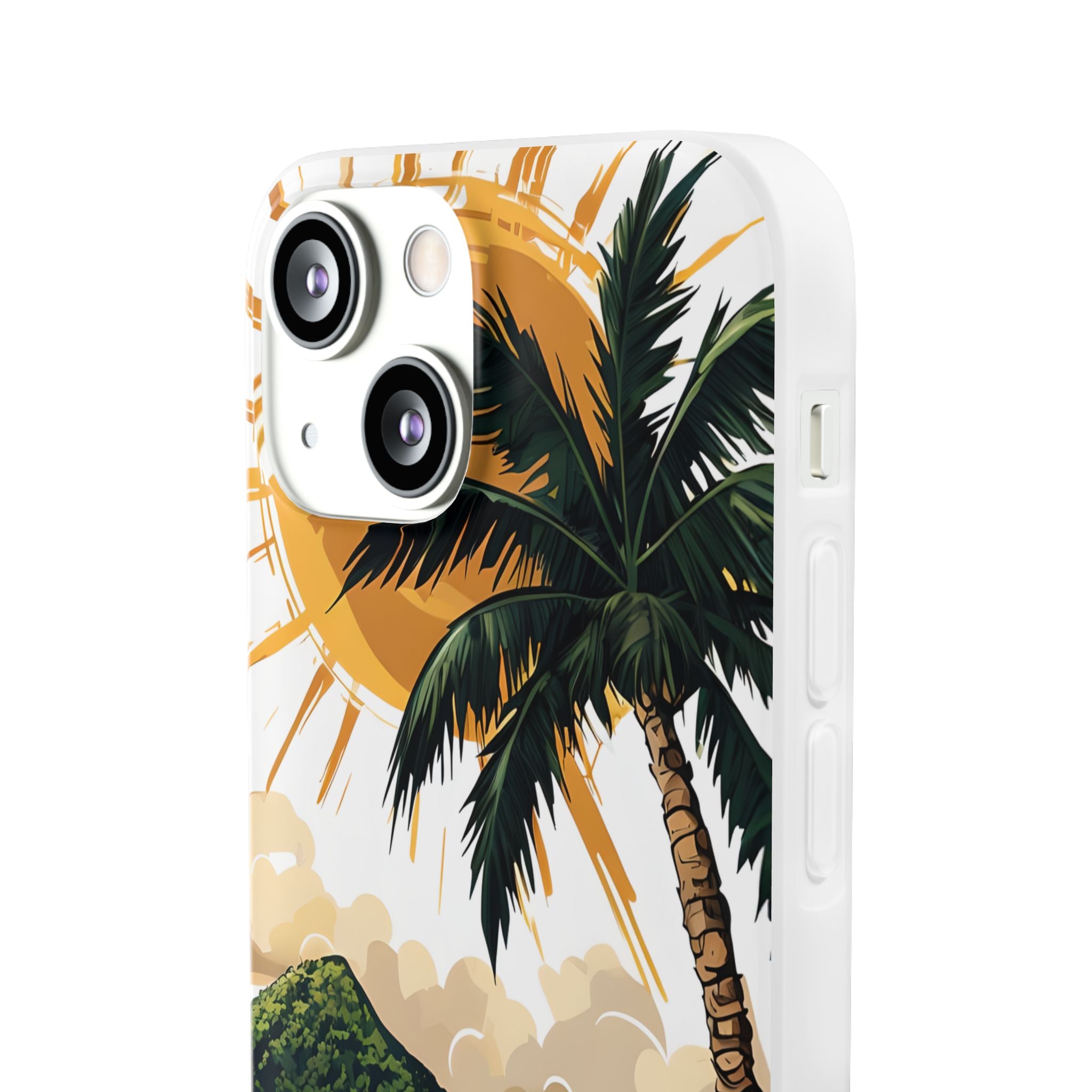 Sunny Palm Breeze iPhone 13 mini Case - Soft