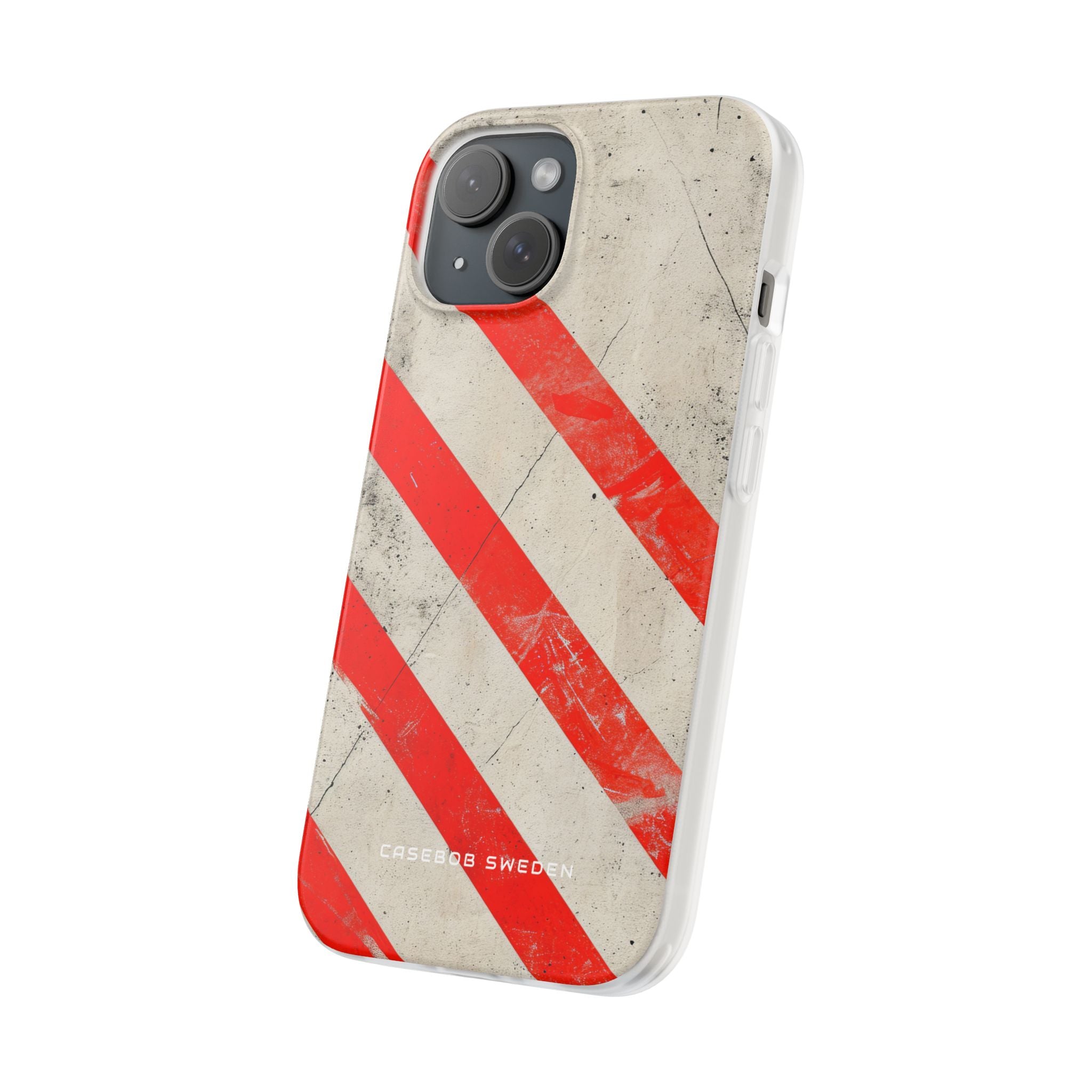 Striker Crimson Stripes iPhone 15 - Flexi Phone Case