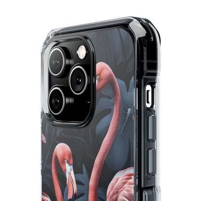 Flamingos Embrace Nature iPhone Case - Impact
