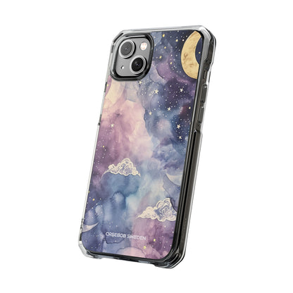 Dreamy Celestial Night - Clear Impact iPhone 14 Phone Case