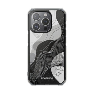 Monochrome Elegance - Phone Case for iPhone (Clear Impact - Magnetic)