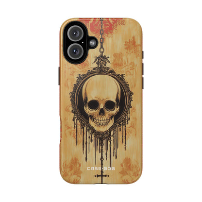Gothic Skull iPhone 16 Plus Case - Tough