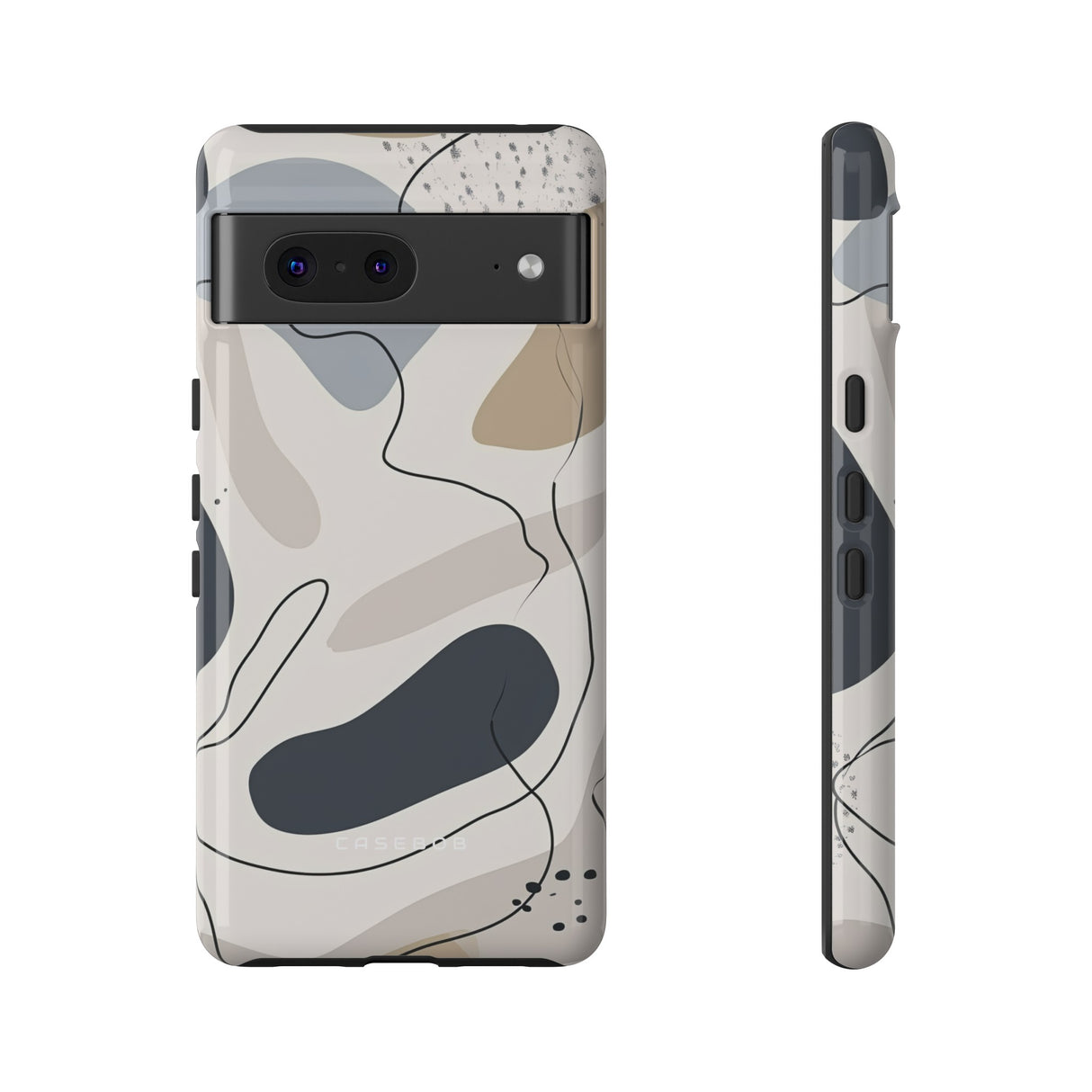 Grey Lines Simplicity - Protective Phone Case