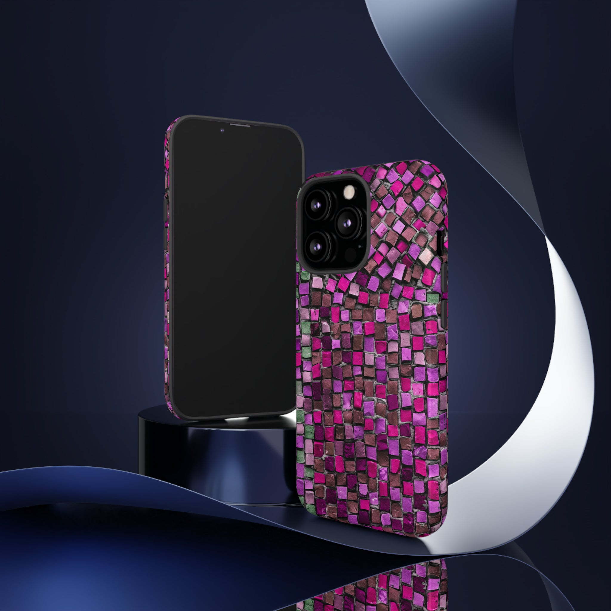 Purple Mosaic - Protective Phone Case