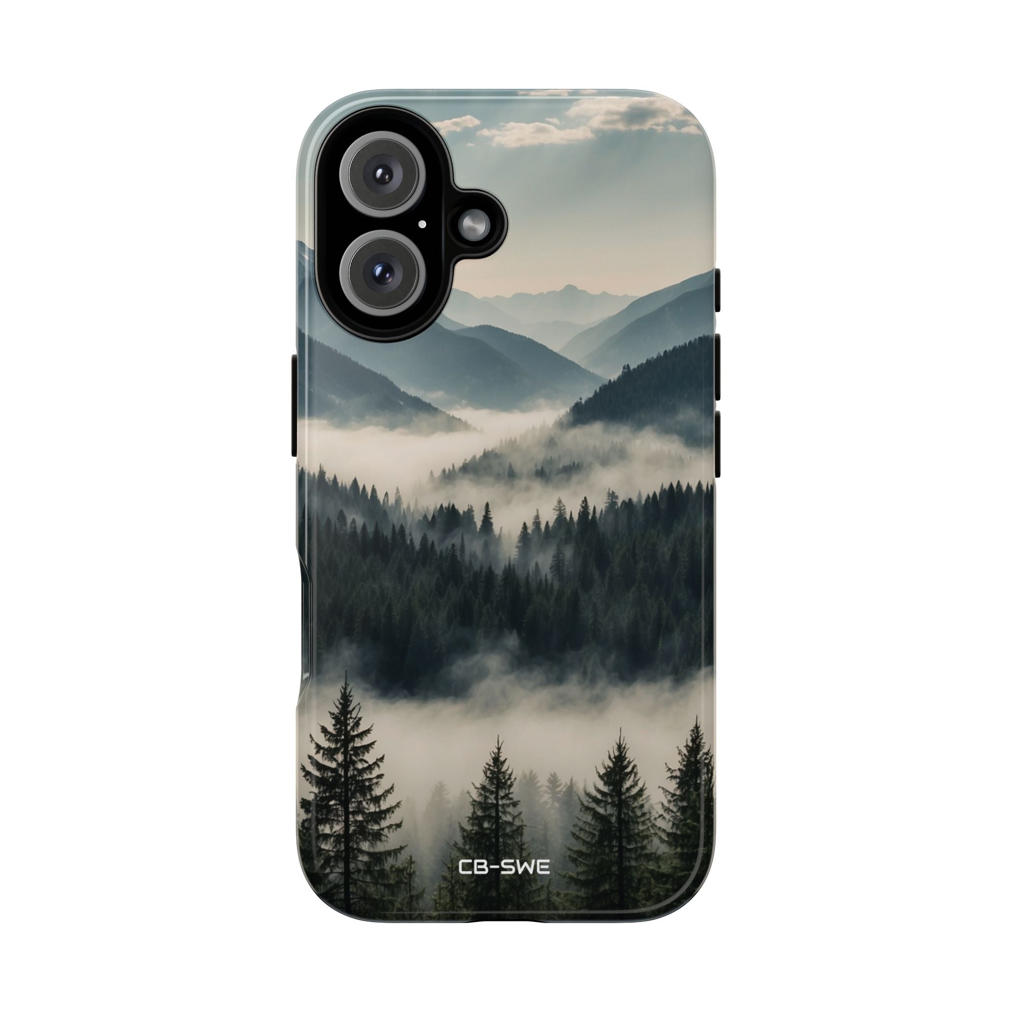Misty Forest Embrace - iPhone Case