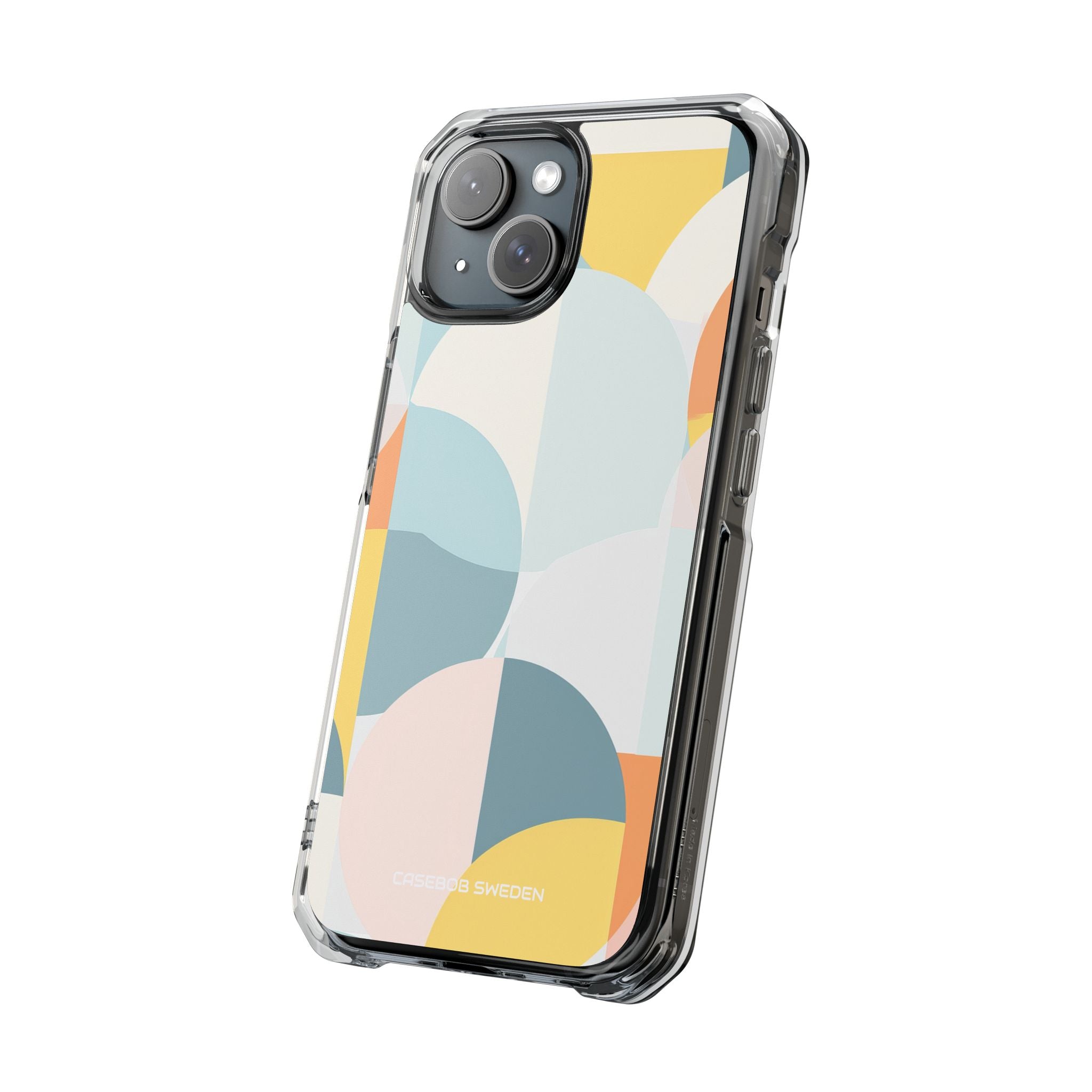 Abstract Geometric Calm - Clear Impact iPhone 15 Phone Case