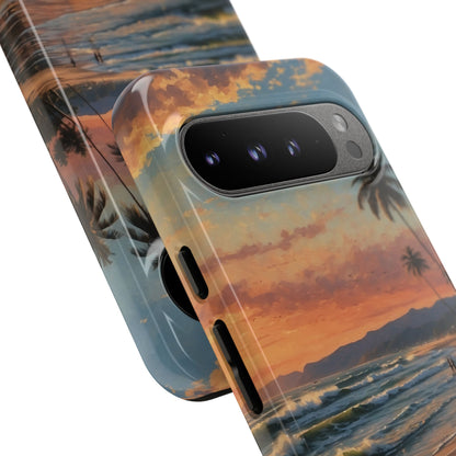 Golden Waves Embrace - Google Pixel Case