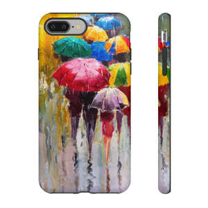 Oil Painting - Rainy Day - Protective Phone Case