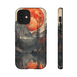 Abstract Wilderness Wonders: A Geometric Journey - Protective Phone Case