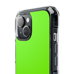 Lawn Green | Phone Case for iPhone (Clear Impact Case - Magnetic)