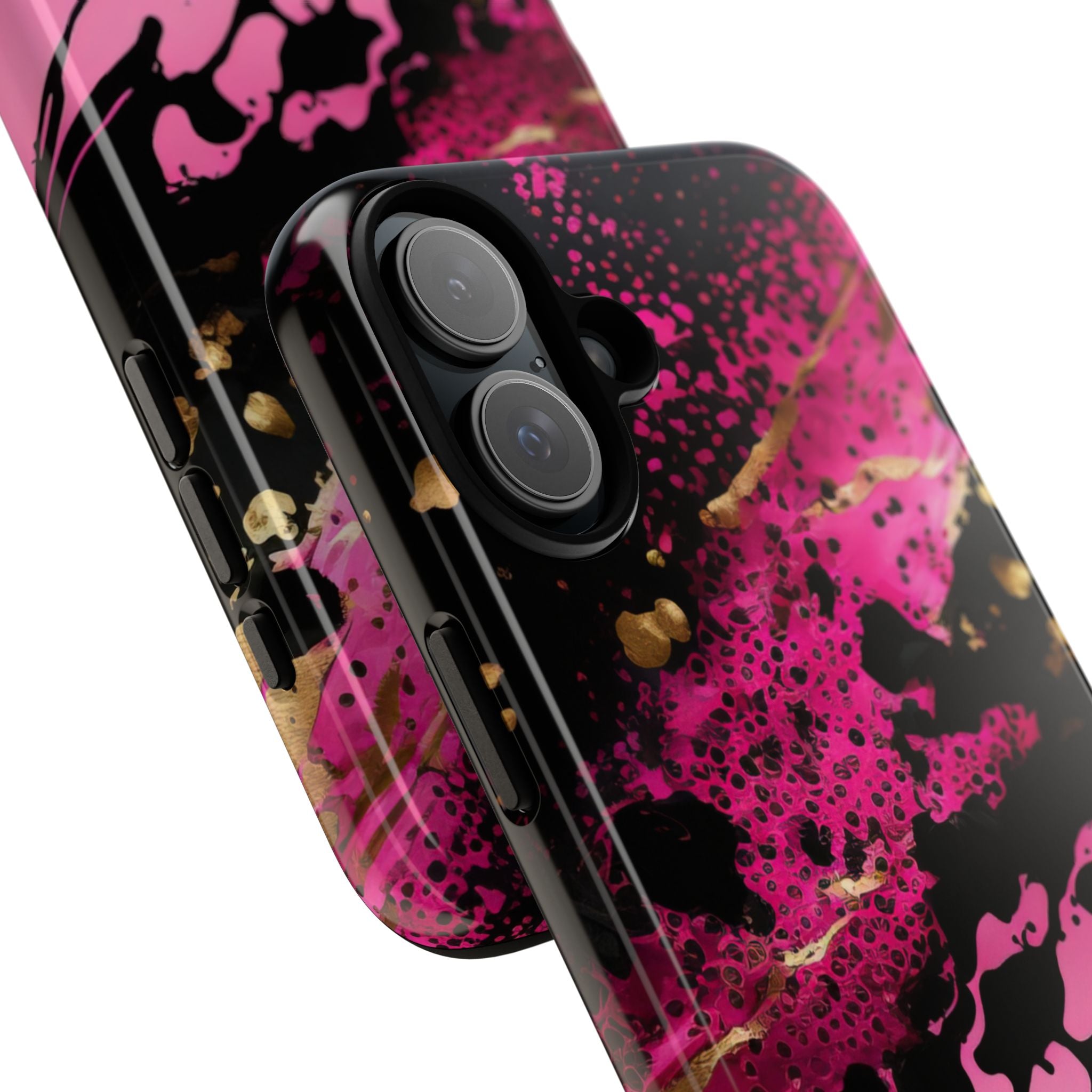Dynamic Splatter Elegance - iPhone Case