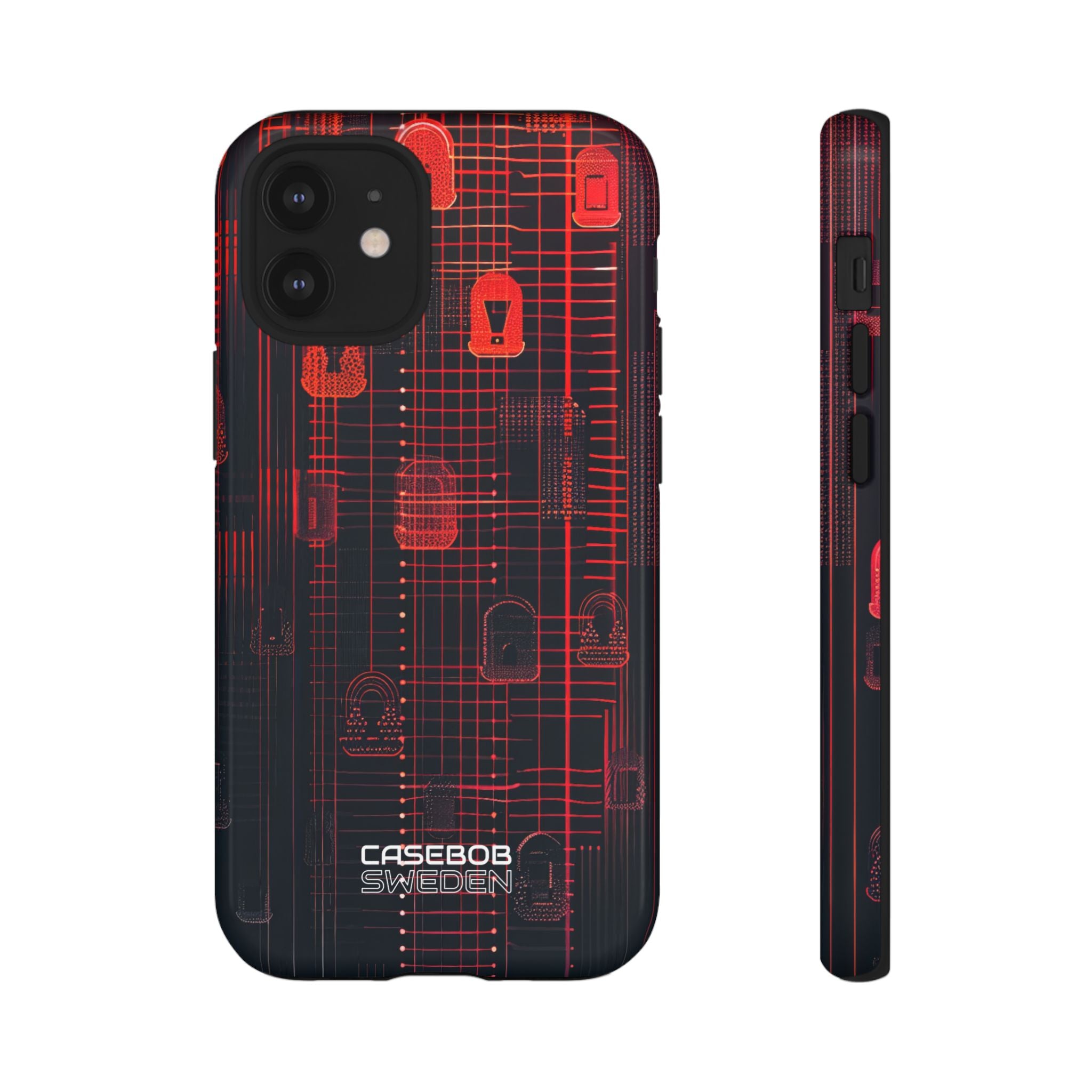 Cyber Locks Grid iPhone 12 - Tough