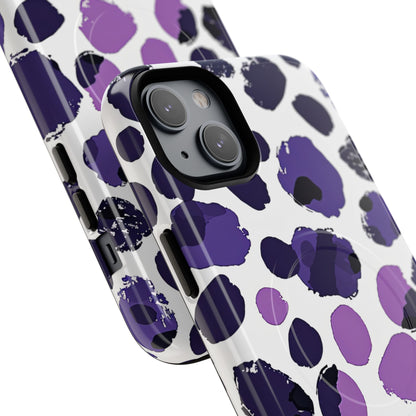 Purple Inkblots iPhone 14 | Tough+ Phone Case