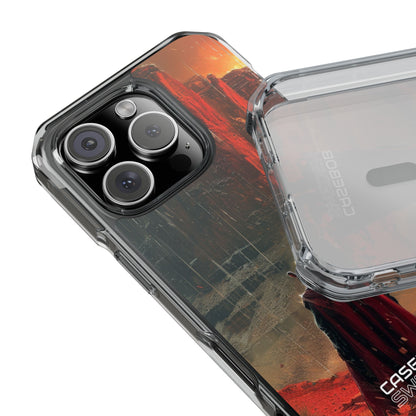 Fiery Wanderer Landschap iPhone 16 - Impact Clear+