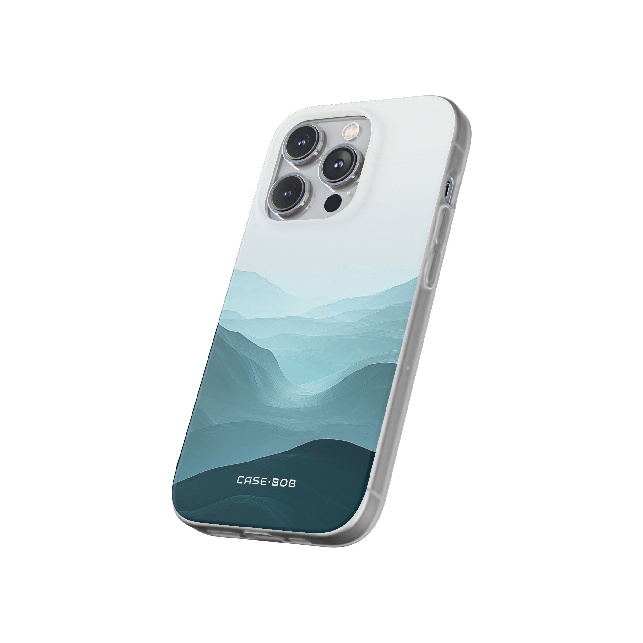 Teal Mist Mountains iPhone 14 Pro Case - Soft