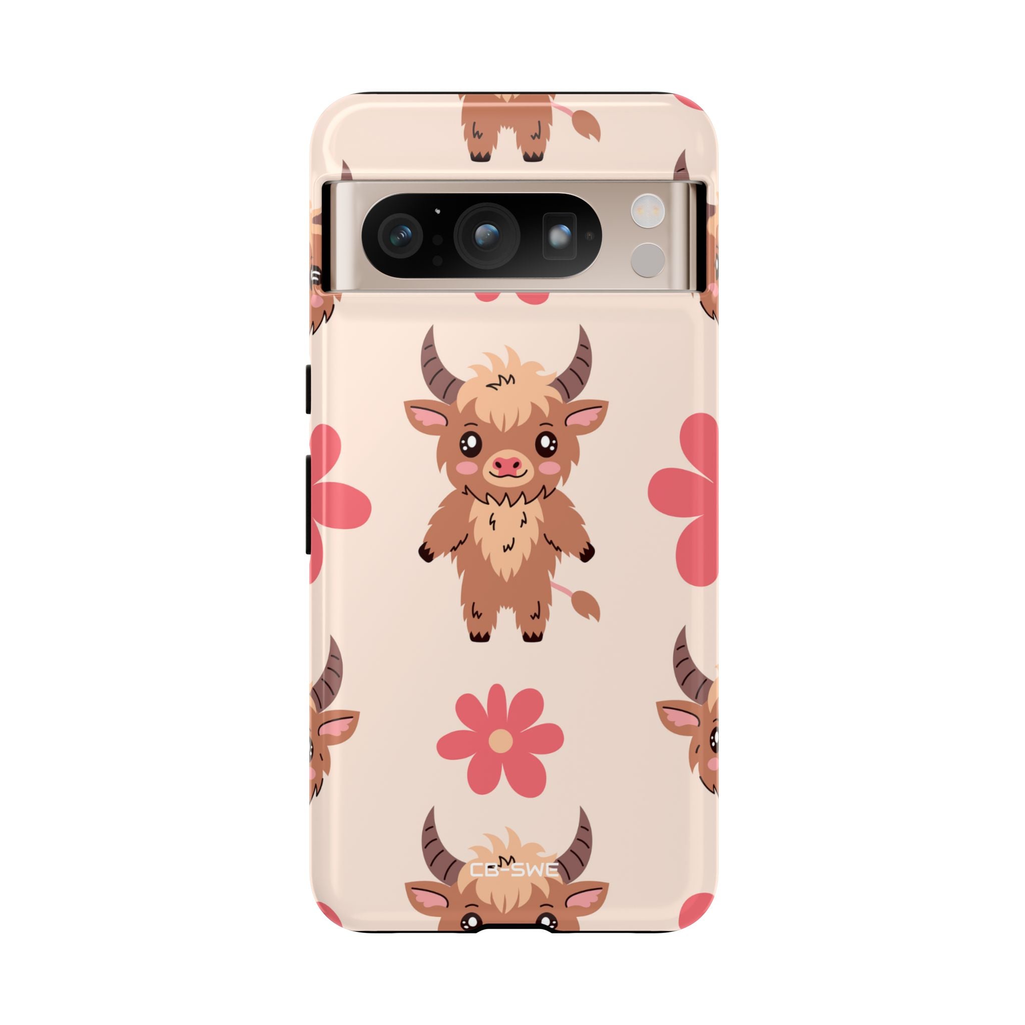 Cute Cattle & Flowers - Google Pixel Case