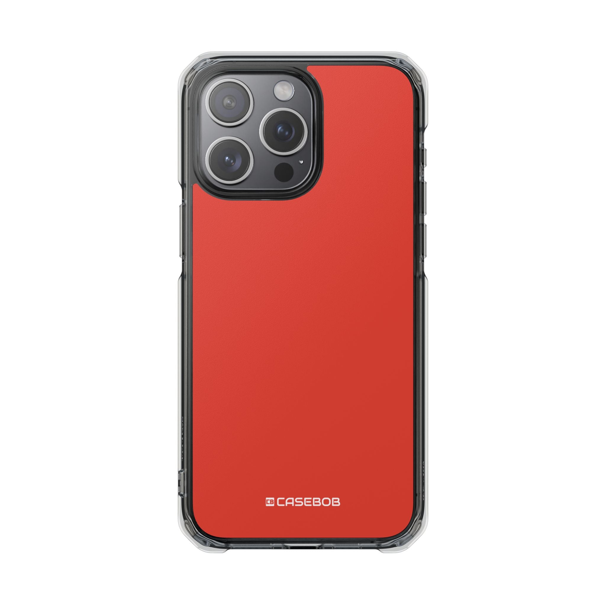 Cinnabar Red - Clear Impact Case for iPhone