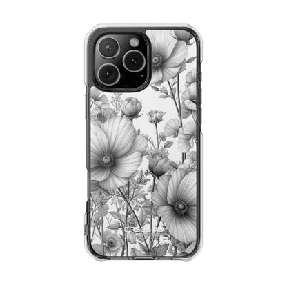 Vintage Floral Etching iPhone 16 - Impact Clear+