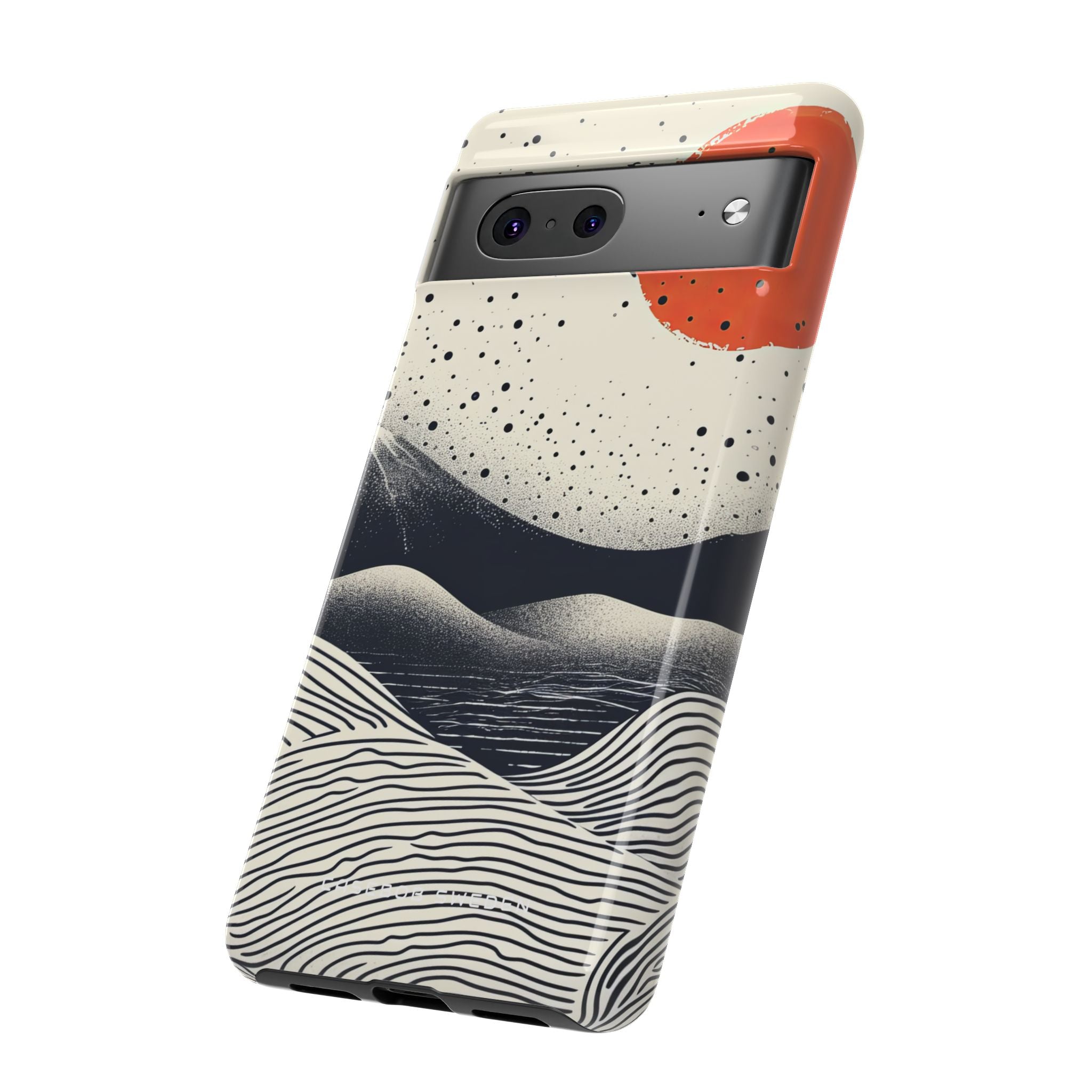 Red Sun Over Flowing Horizons Google Pixel 7 - Tough Phone Case