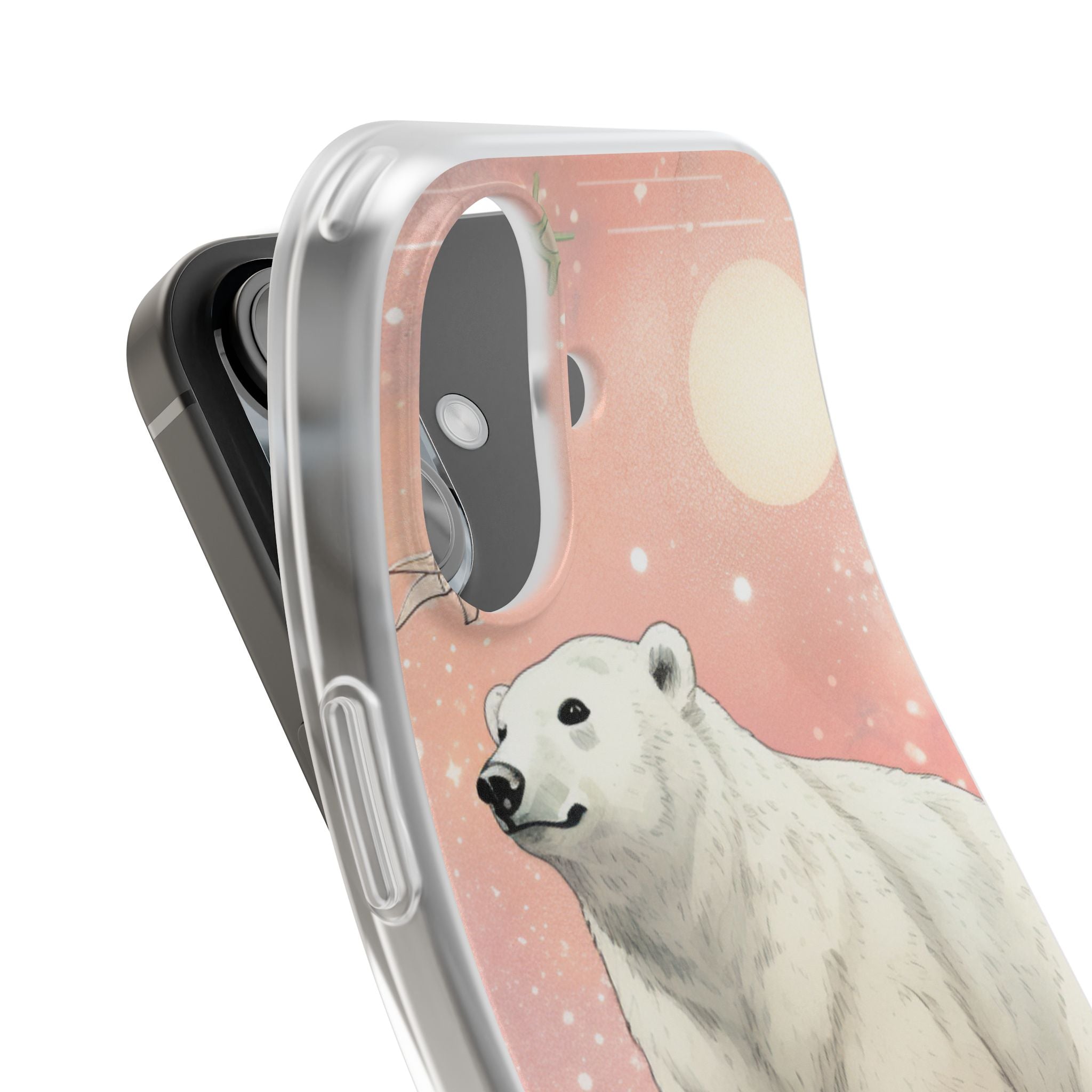 Polar Bear Dream iPhone 16 Case - Soft