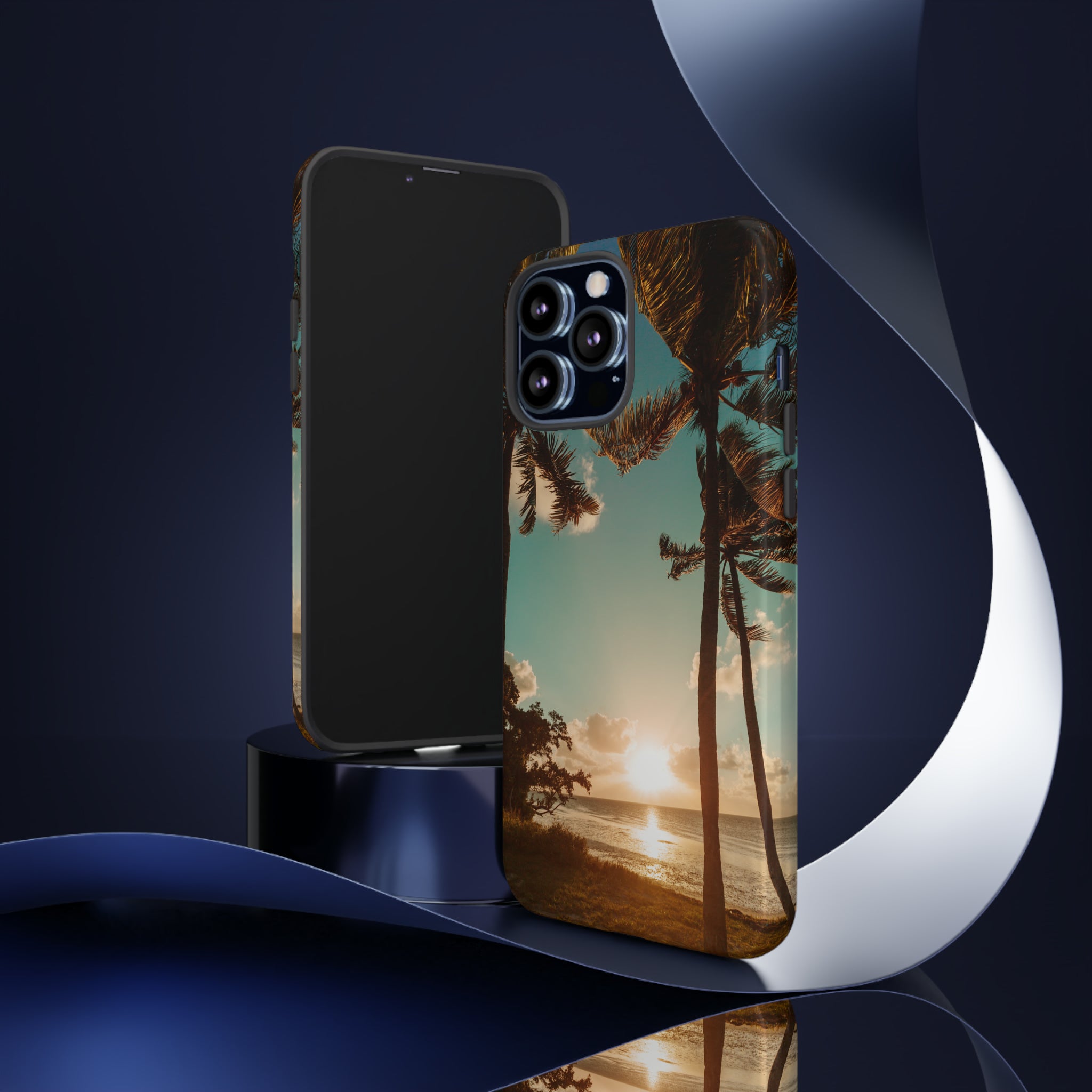 Sundown Palmtrees - Protective Phone Case