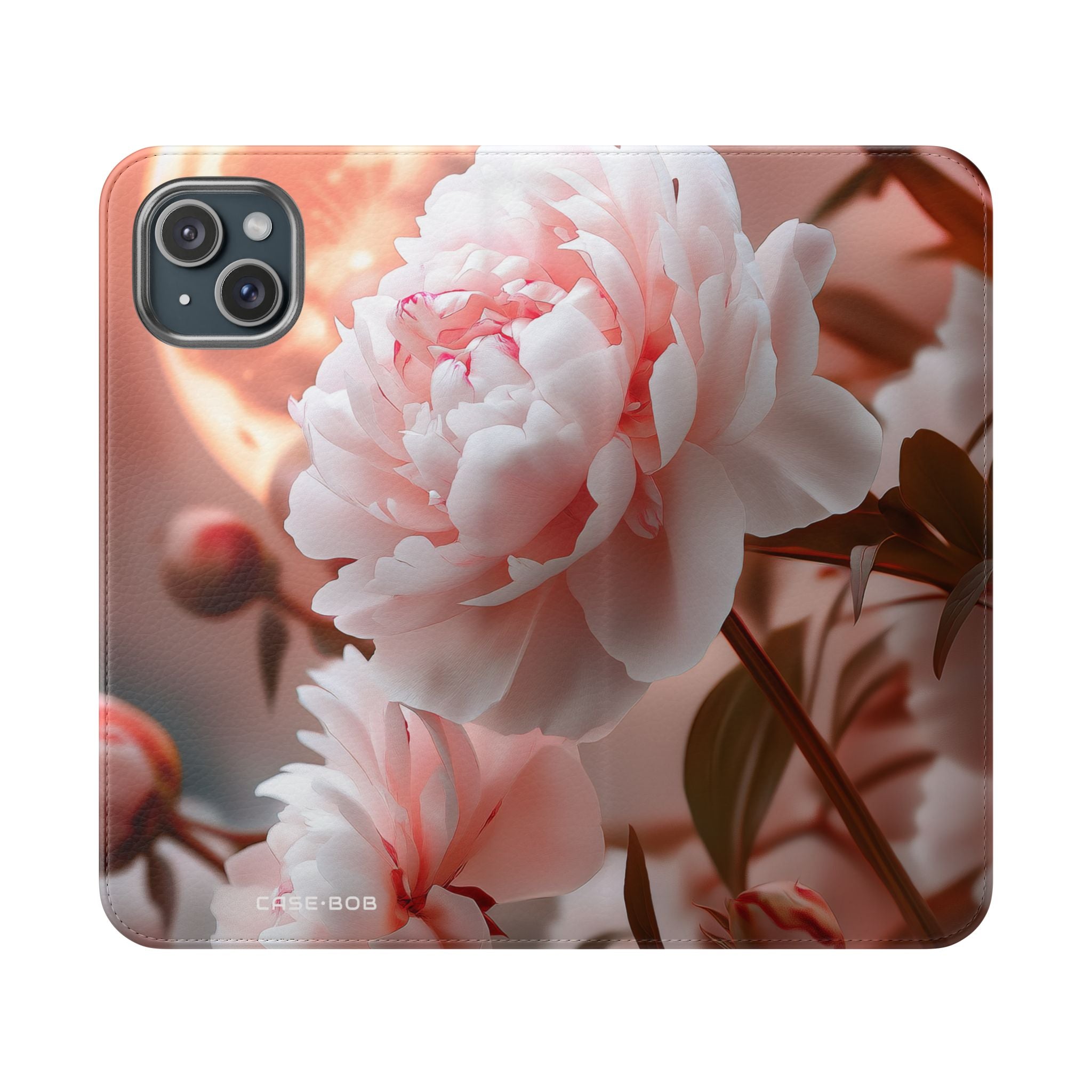 Peony Moonlight - iPhone 15 Plus Case - Wallet