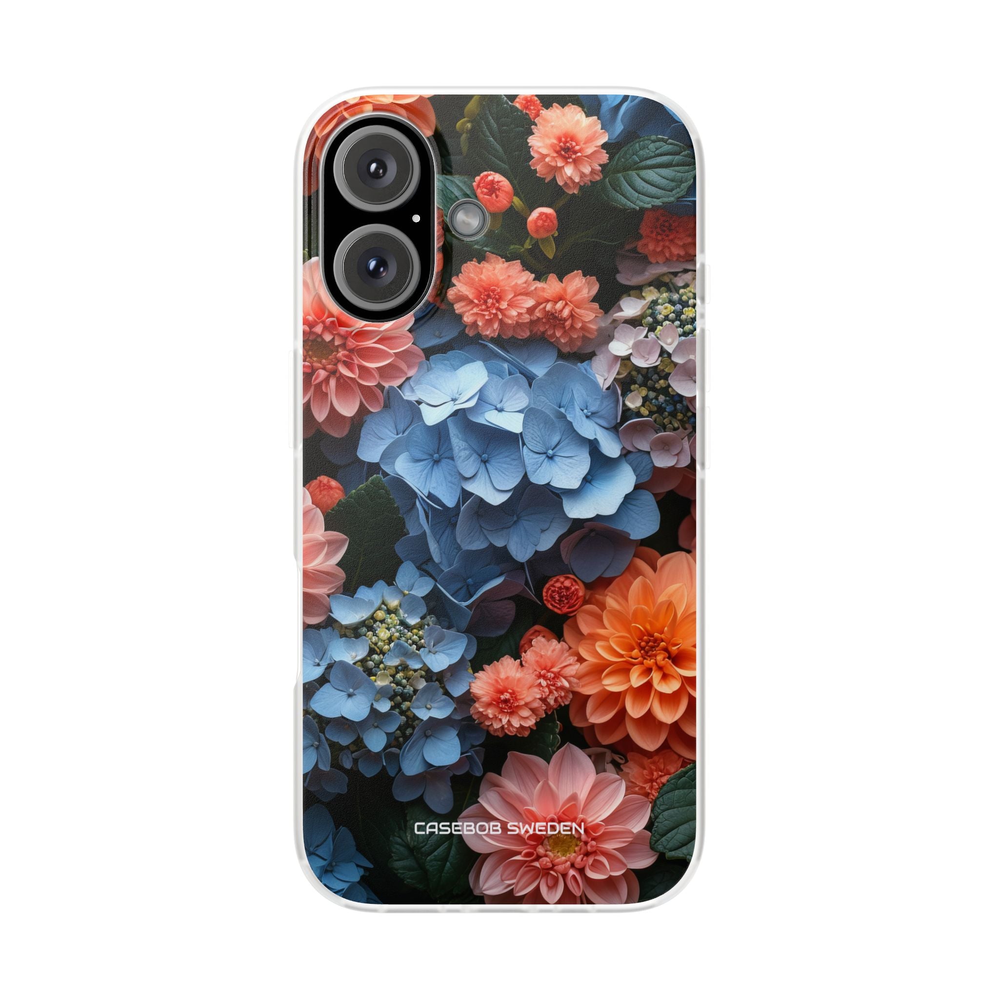 Blue Floral Bliss - Flexi iPhone 16 Phone Case