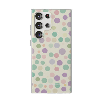 Playful Pastel Polka Dots - Flexi Samsung S23 Phone Case