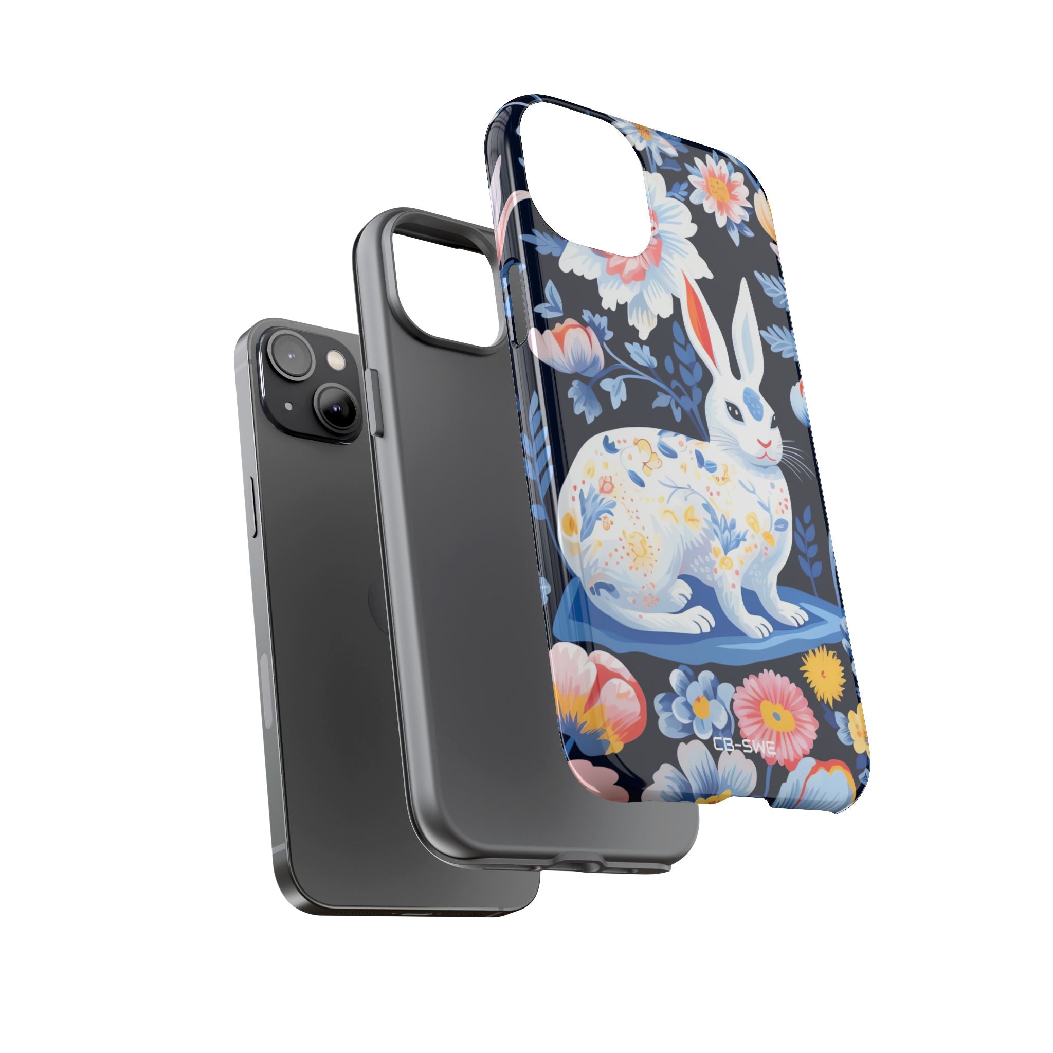 Floral Rabbit Dances - iPhone Case
