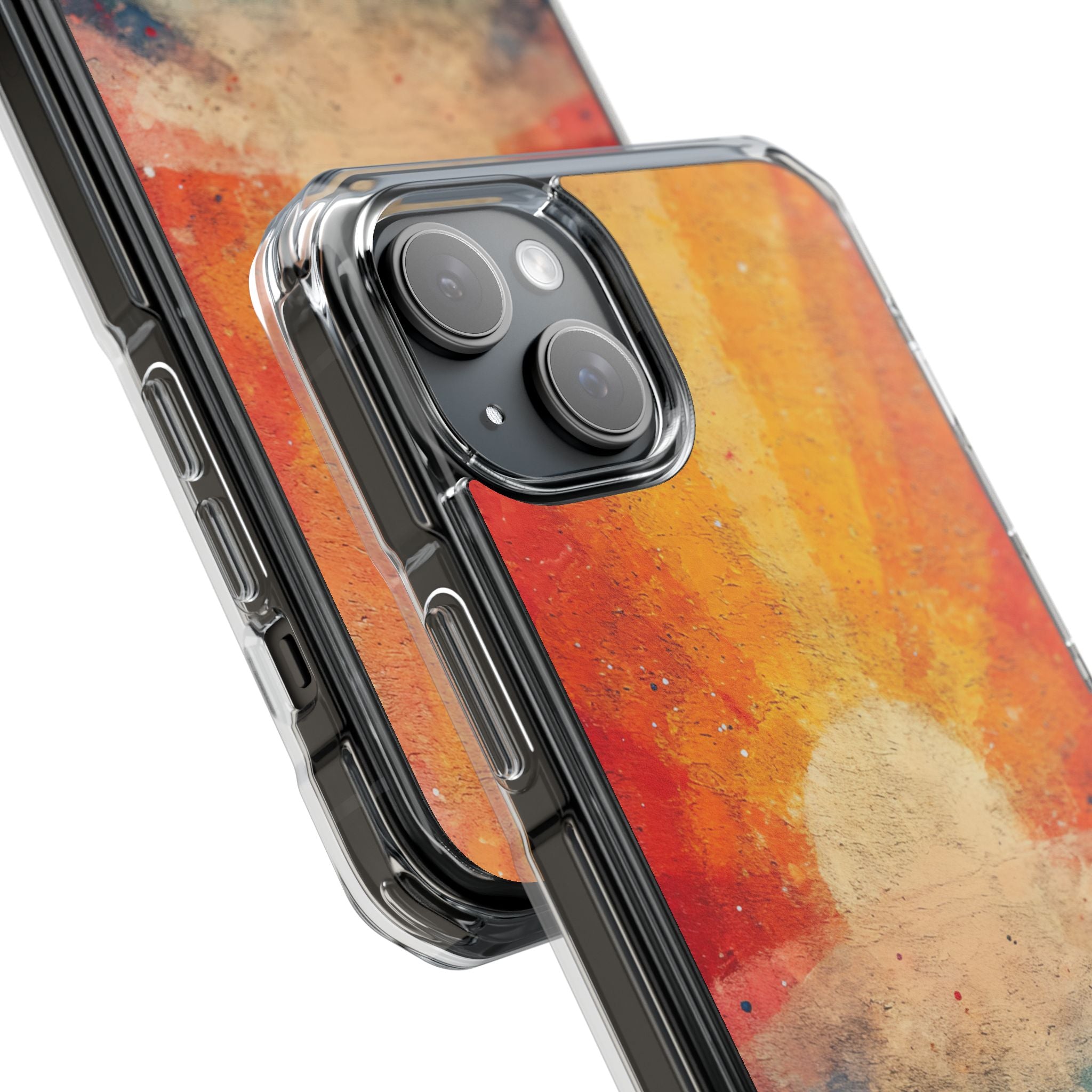 Sunburst Energy - Clear Impact iPhone 15 Phone Case