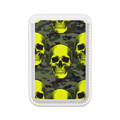 Neon Skull Camo Wallet – MagSafe Ready