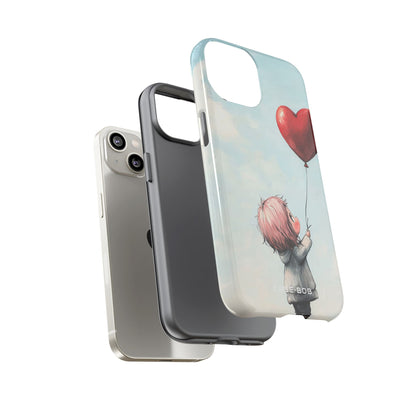 Heart Balloon Glow iPhone 14 Case - Tough