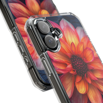 Fiery Bloom Harmony iPhone 16 - Clear Impact Phone Case