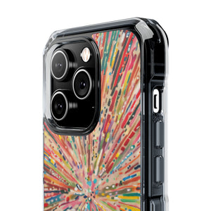 Radiant Burst - Phone Case for iPhone (Clear Impact - Magnetic)