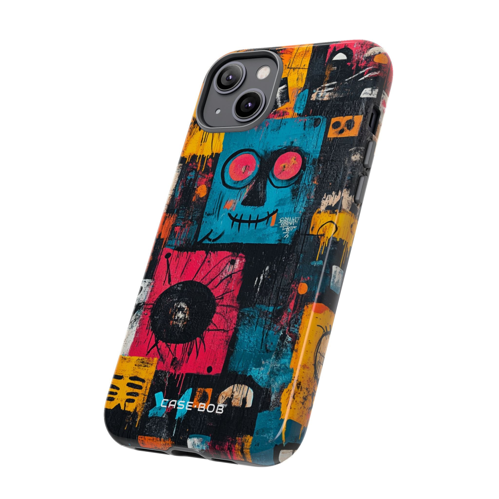 Blue Stitch Smile iPhone 14 Plus Case - Tough