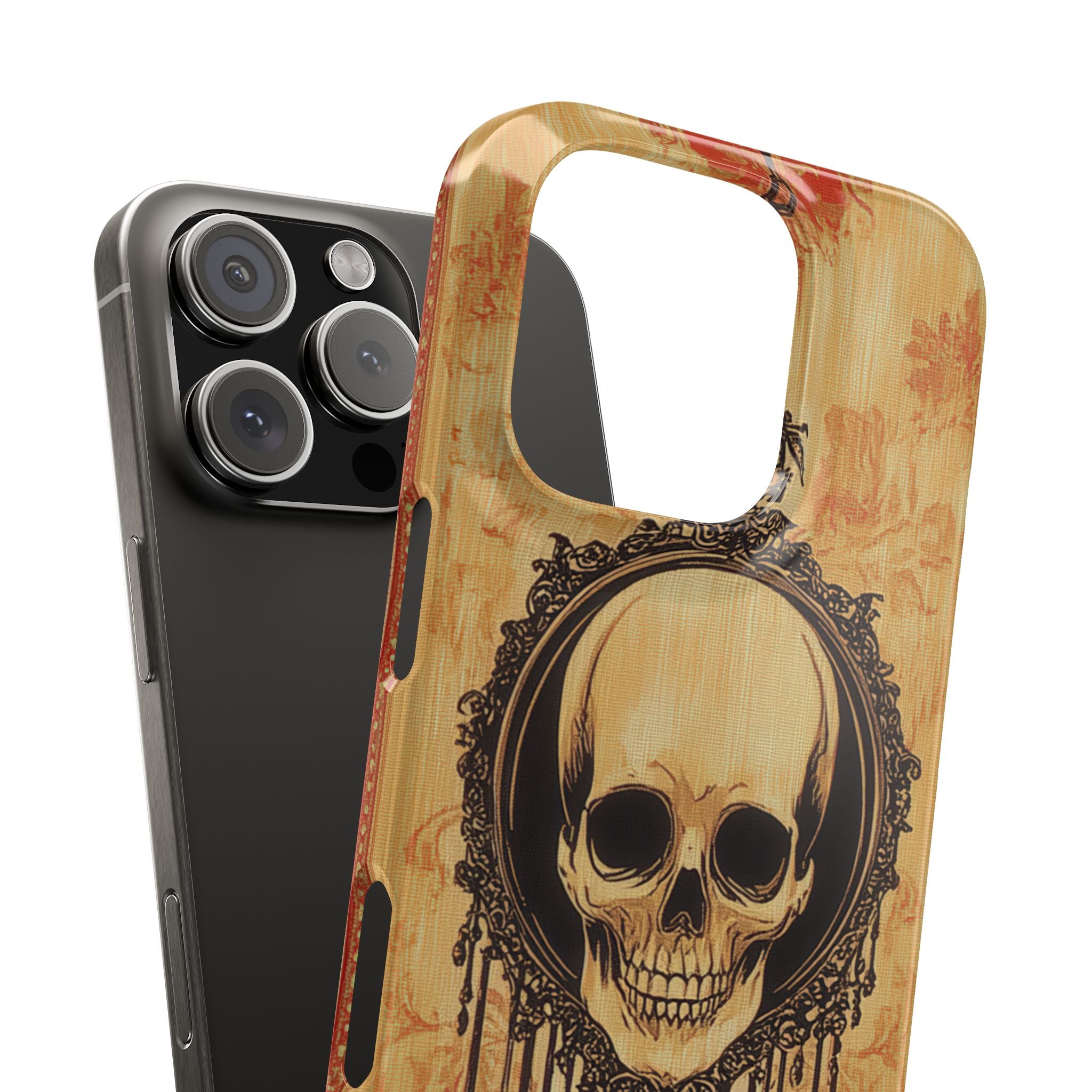 Gothic Skull Elegance iPhone 16 - Slim Phone Case