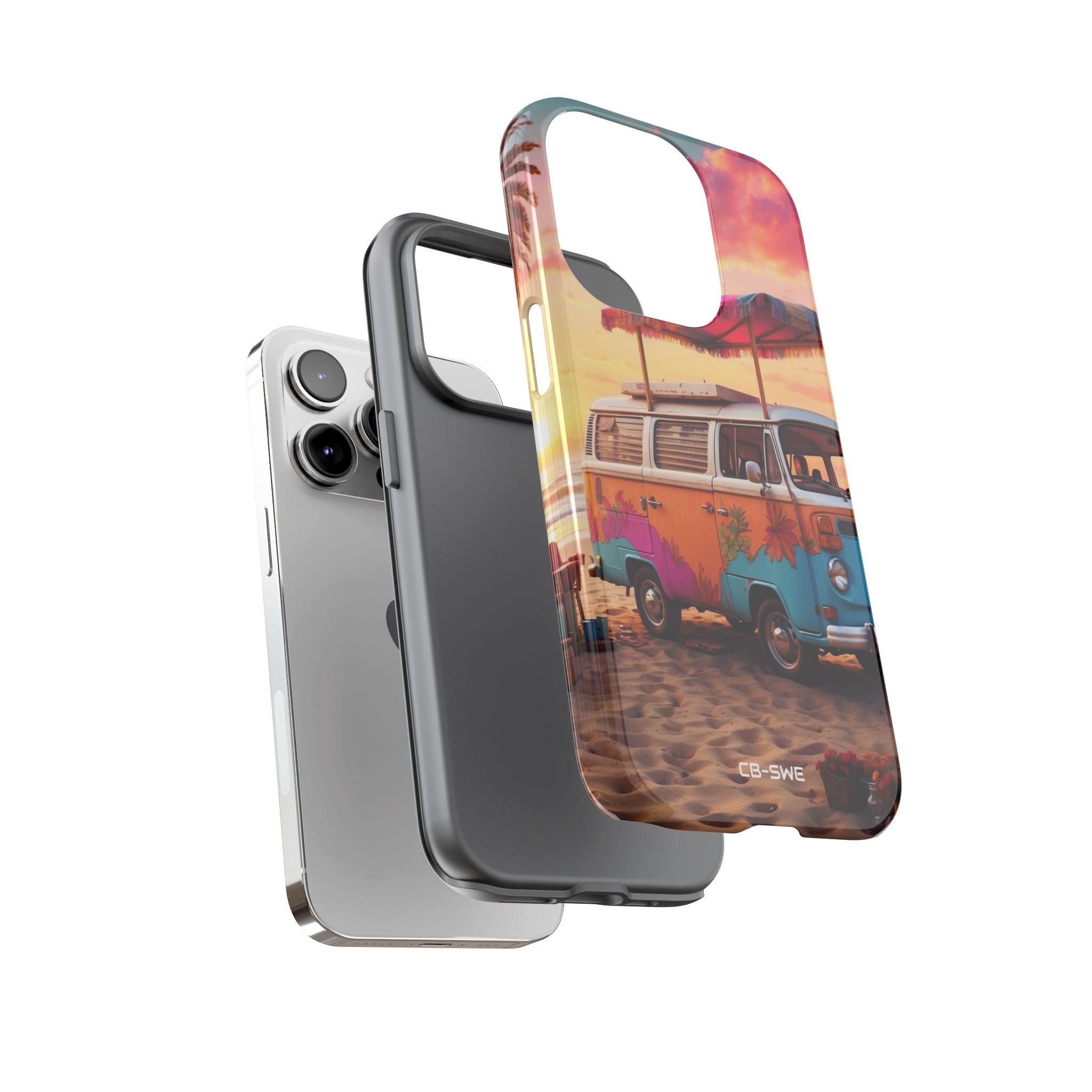 **Van Rests at Shore** - iPhone Case