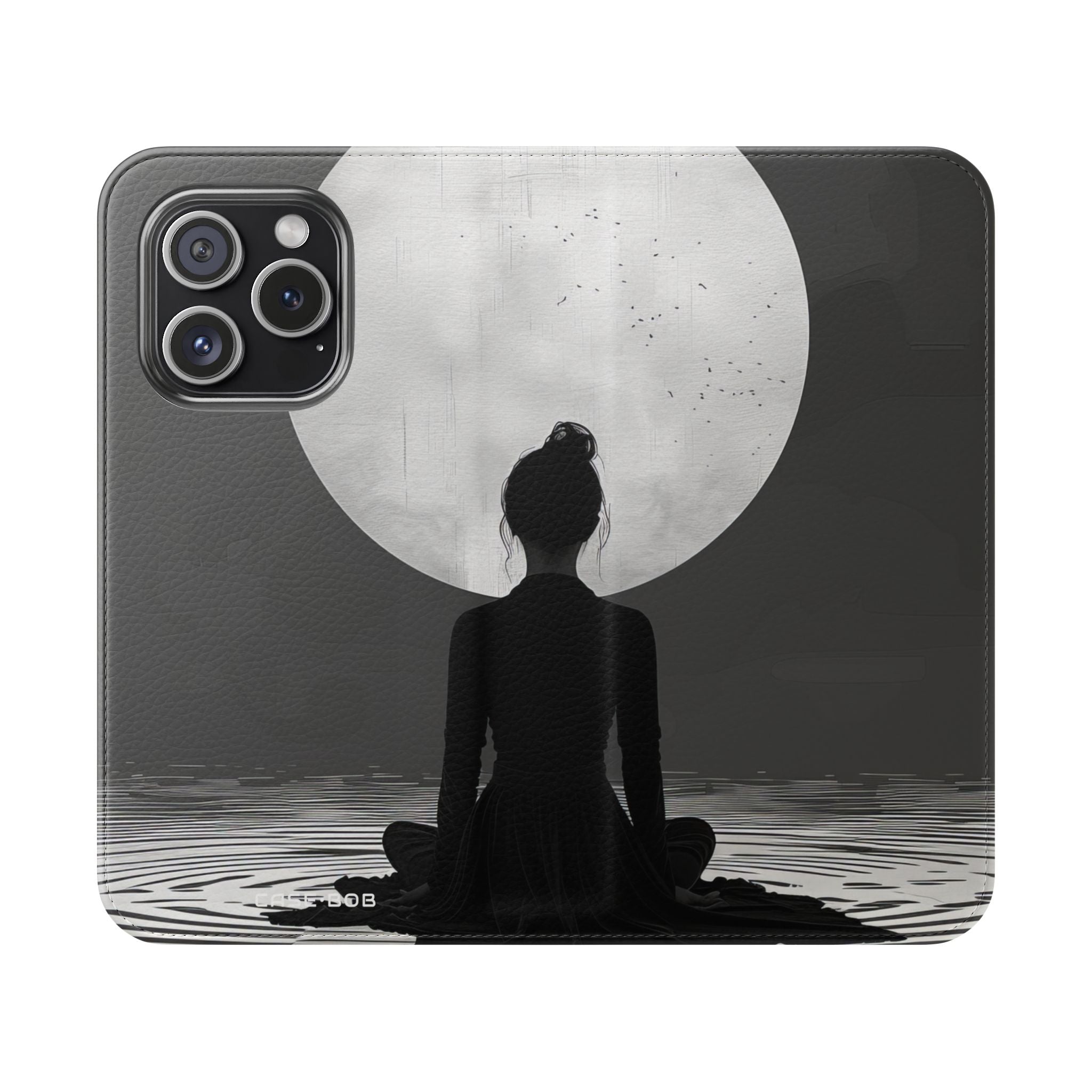 Kuunvalon hiljaisuus - iPhone 15 Pro -lompakkokotelo