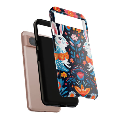 Bunnies Hop Flowers - Google Pixel Case