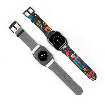 Blue Gaze Mosaic - Watch Band