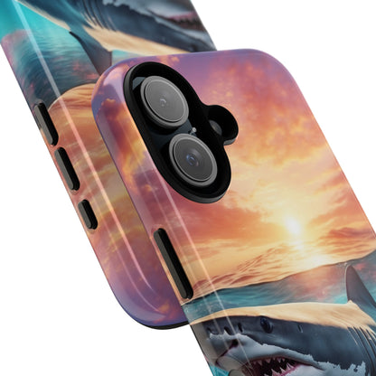 Shark Swims Through - iPhone Case