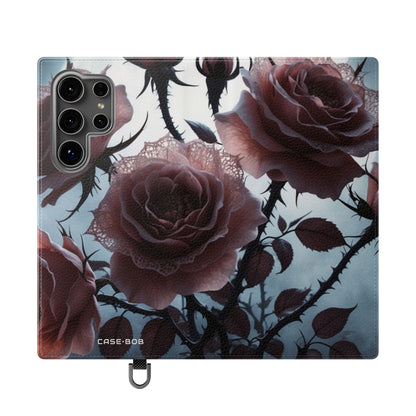 Lace Rose Moonlight - Samsung S24 Ultra Case - Wallet
