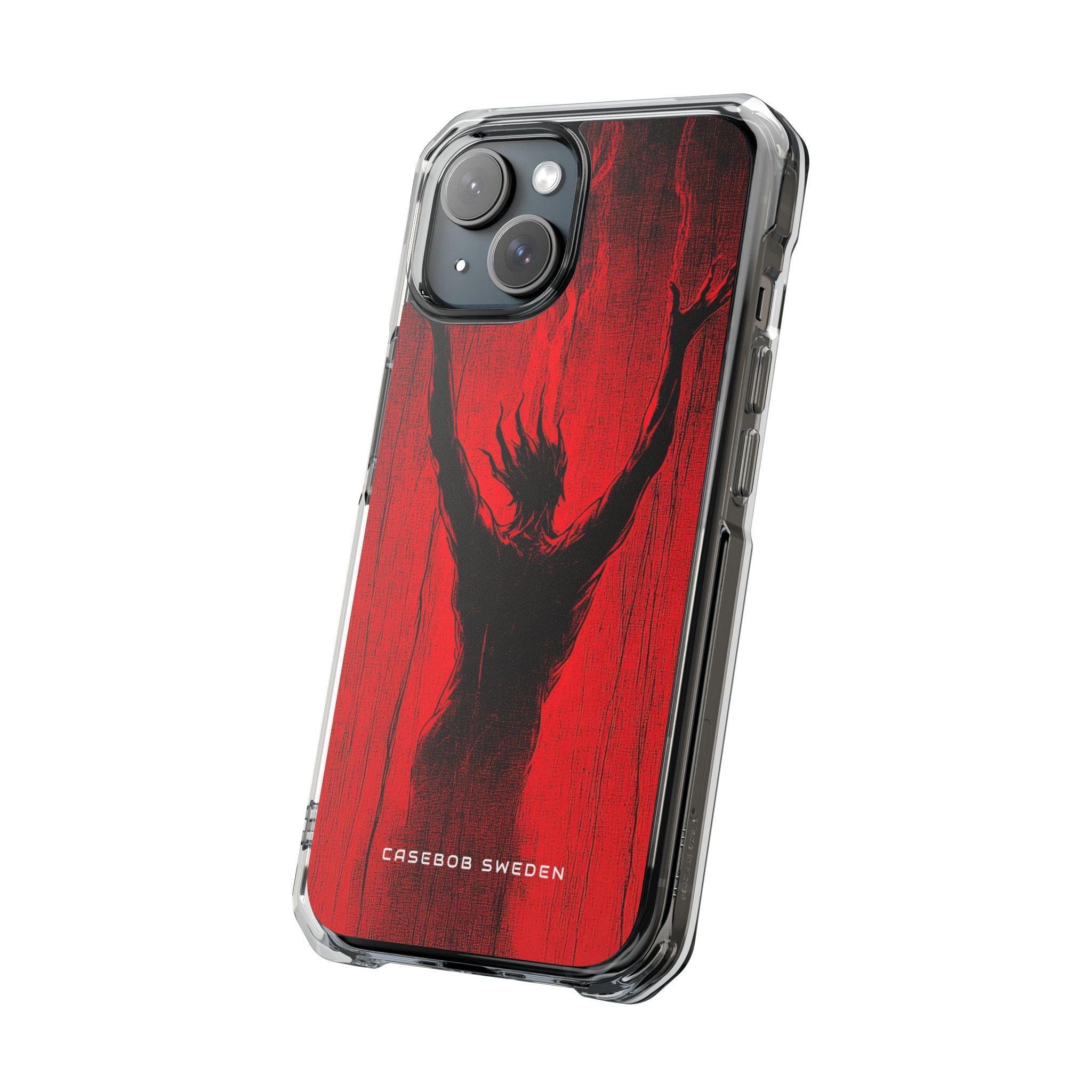 Crimson Despair iPhone 15 - Clear Impact Phone Case