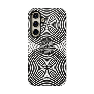 Dynamic Depth: Black and White Op-Art - For Samsung S24