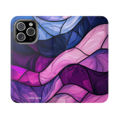 Purple Wavewood - iPhone 16 Pro Case - Wallet