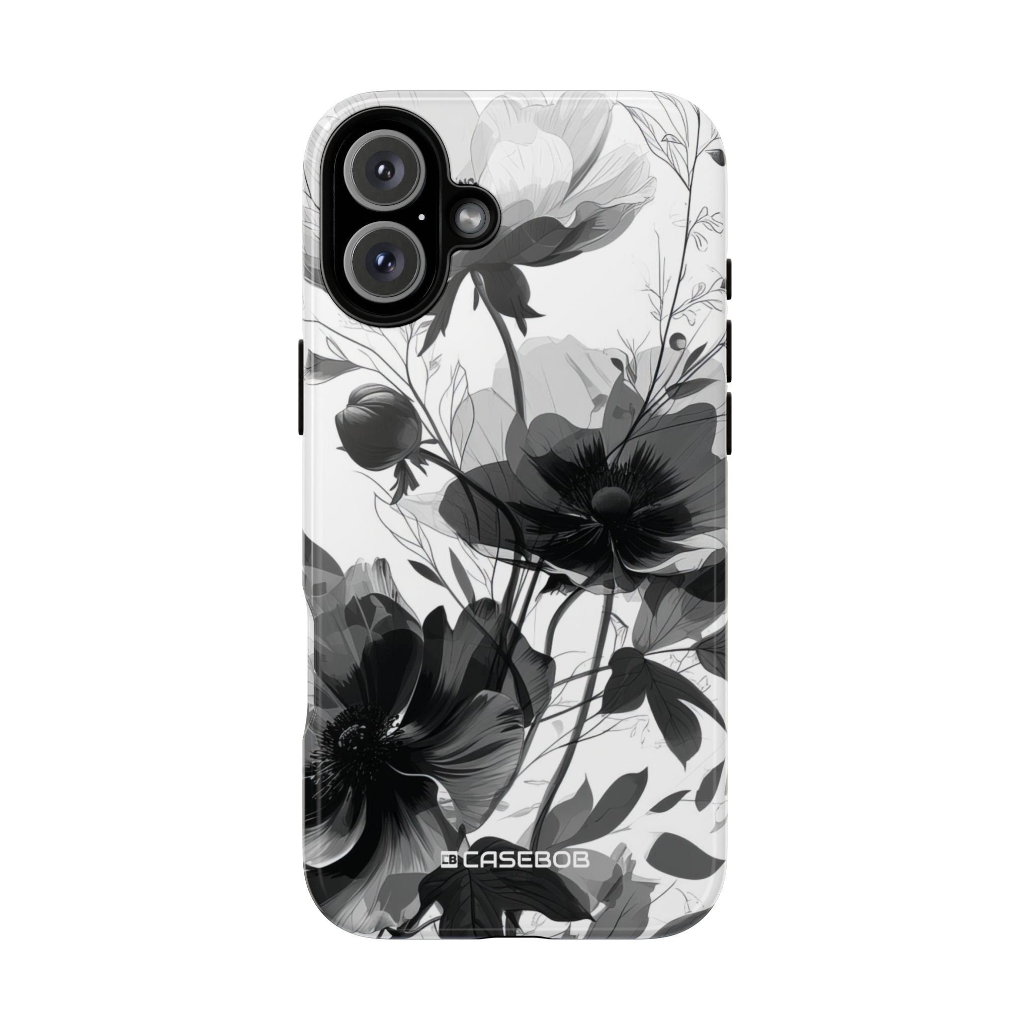 Elegant Monochrome Botanical Elegance - for iPhone 16