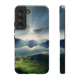 Landscape with Lake & Sun - Protective Phone Case