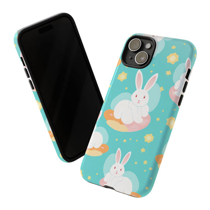 Bunnies Float Dreamily - iPhone Case