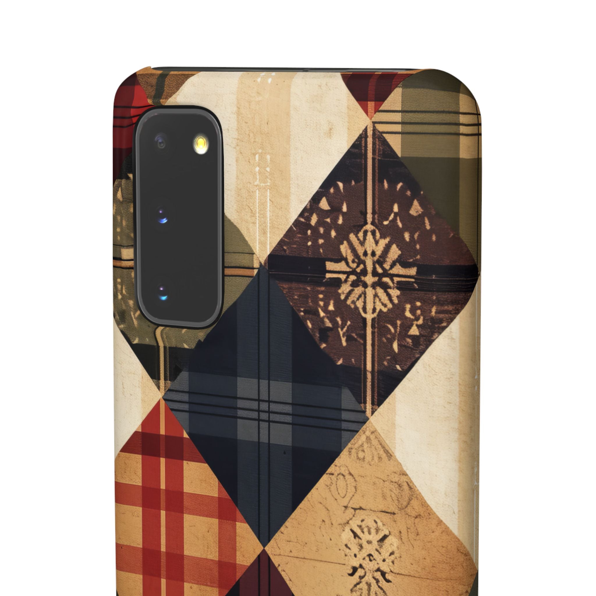 Rustic Geometric Patchwork Harmony Samsung S20 - Slim Phone Case