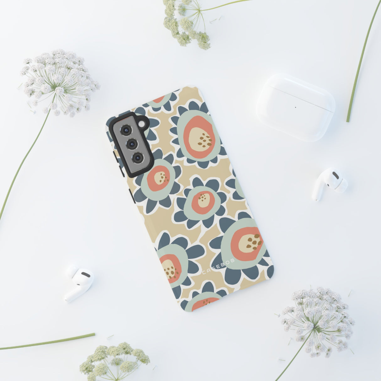 Pastel Happy Flower Phone Case - Protective Phone Case